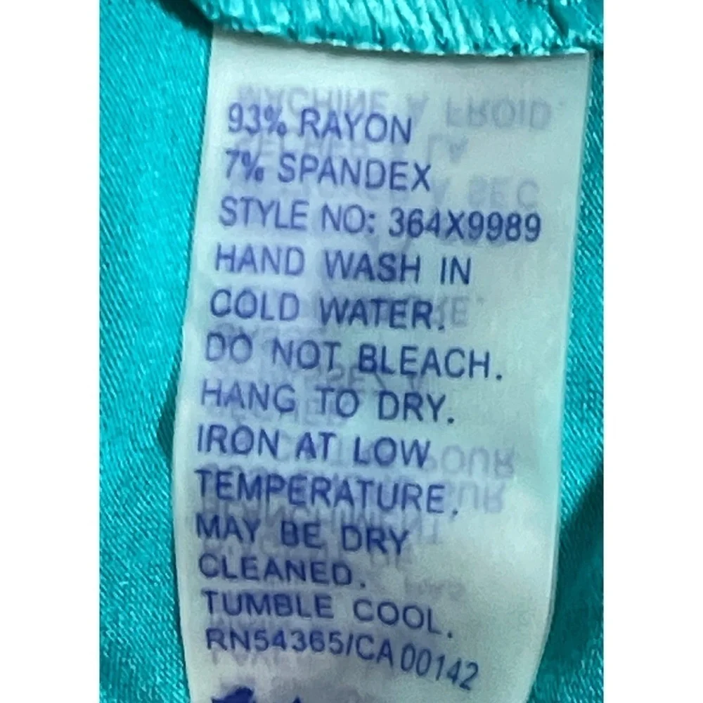 NWT Peter Nygard Teal Dress Size 3X **NEW** - Picture 8 of 8